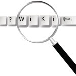 Wiki keys magnifying glass to find information