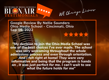 I recommend Ohio Media School because it is a place when students can come to learn everything there is to know about media, broadcasting etc. This being in a friendly and safe environment with amazi (21)