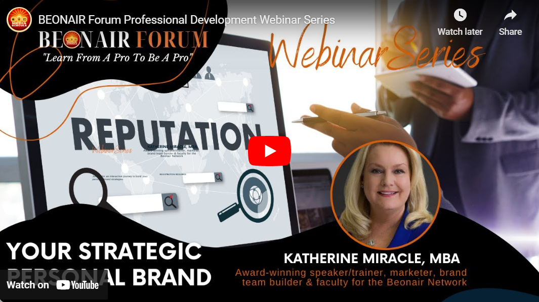 BeOnAir Forum: Guest Speaker Katherine Miracle, MBA/ CEO & Founder of Miracle Resources