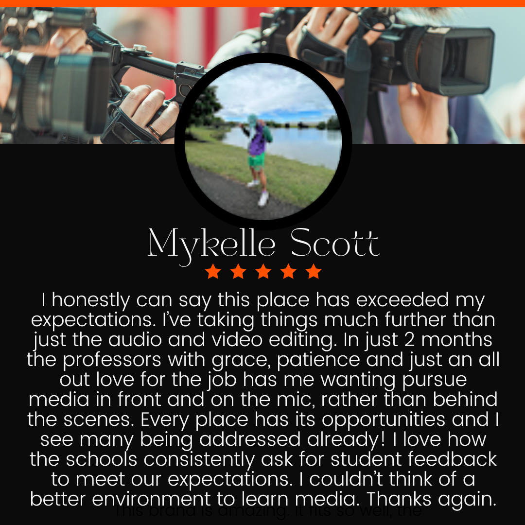 Mychell Scott Testimonial Beonair network of Media Schools