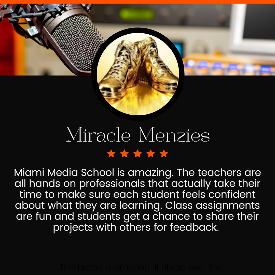 Miracle Menzies Testimonial Beonair Network of Media Schools