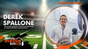 Derek Spallone, Illinois Media School alumnus and Social Media Manager at Wilson Sporting Goods